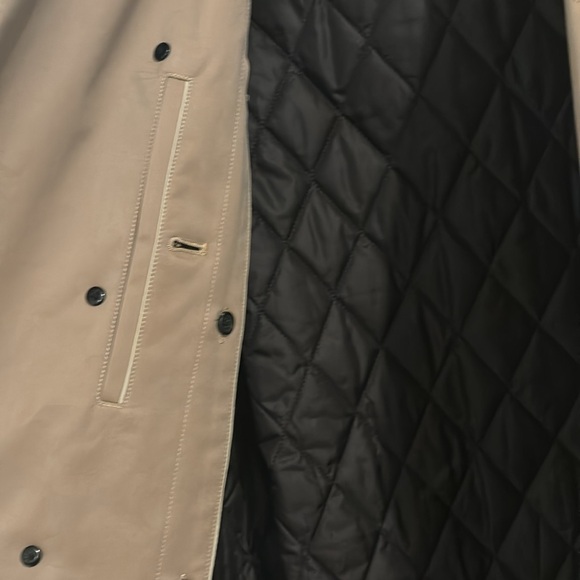 Sanyo Men's Khaki Trench Coat (38R) - Picture 4 of 6